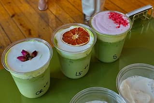 Joodles matcha cup and shirt